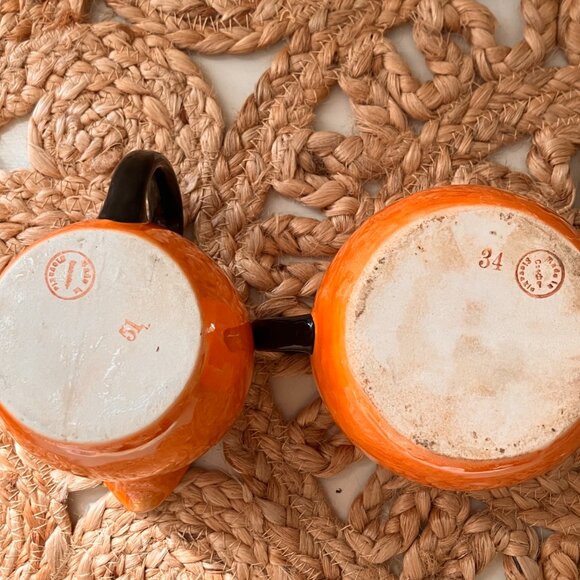 Vintage Lustre Ware Creamer and Sugar Bowl: Slovakian Art Deco Decor - Picture 8 of 9